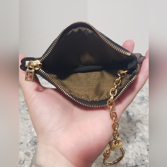 Fendi Zucca Monogram Vintage Card Key Coin Pouch Keychain - Picture 5 of 8